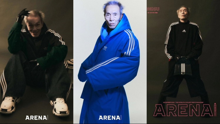 78 настай жүжигчин У Ён-су Adidas, Balenciaga брэндийн зураг авалтад оржээ