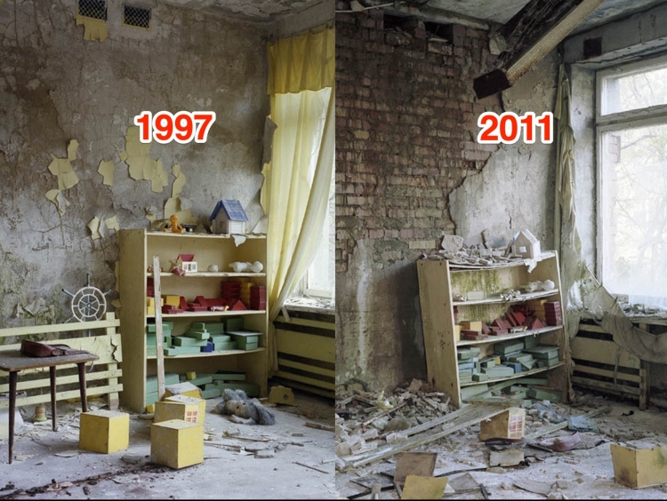 Чернобылийн осол: Припять хотын дүр зургийг 25 жилийн турш гэрэл зурагт буулгажээ
